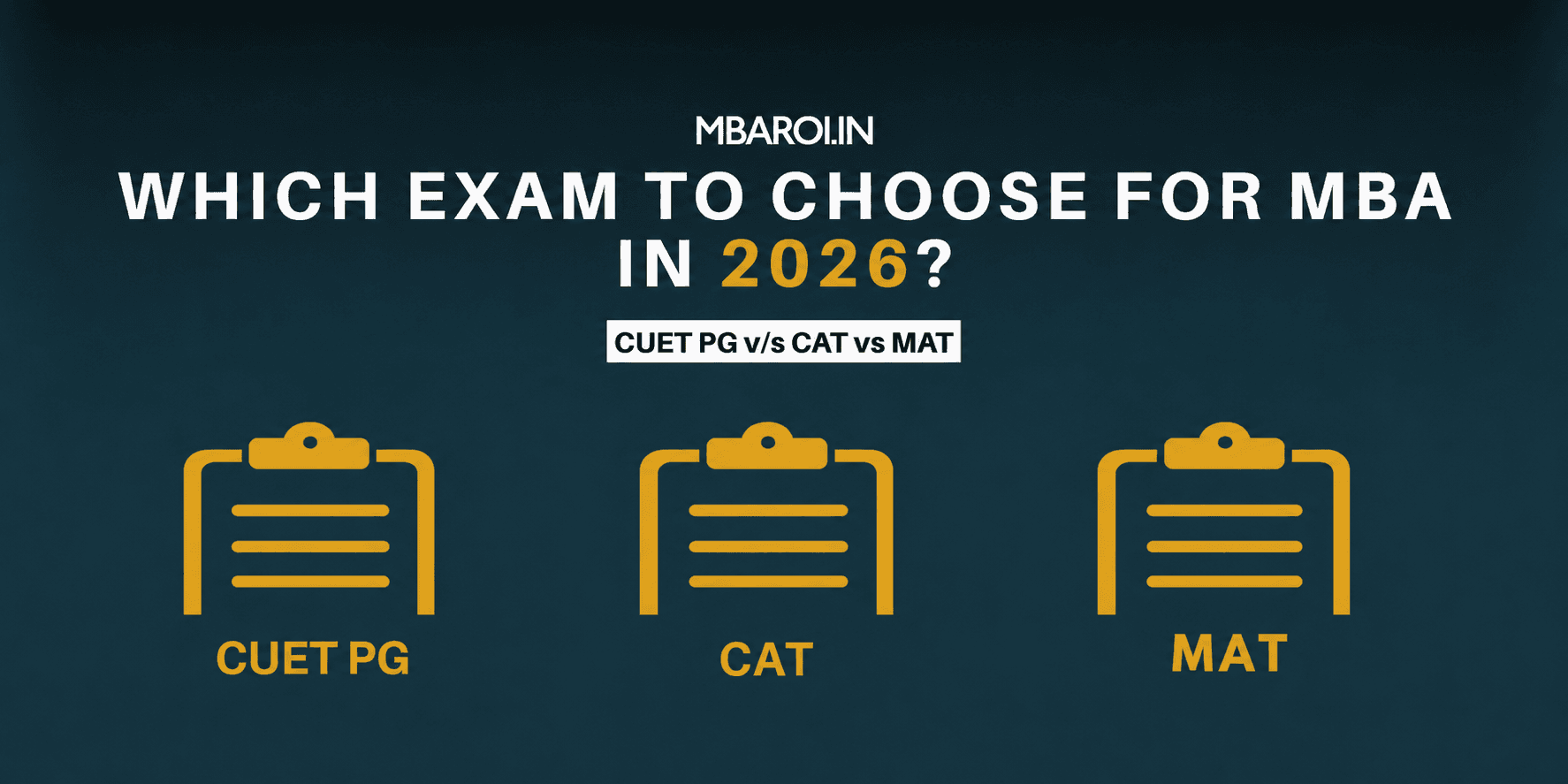 CUET PG vs CAT vs MAT