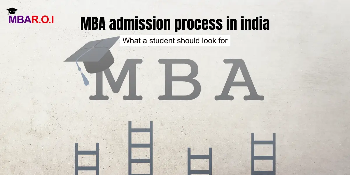 MBA admission process in india