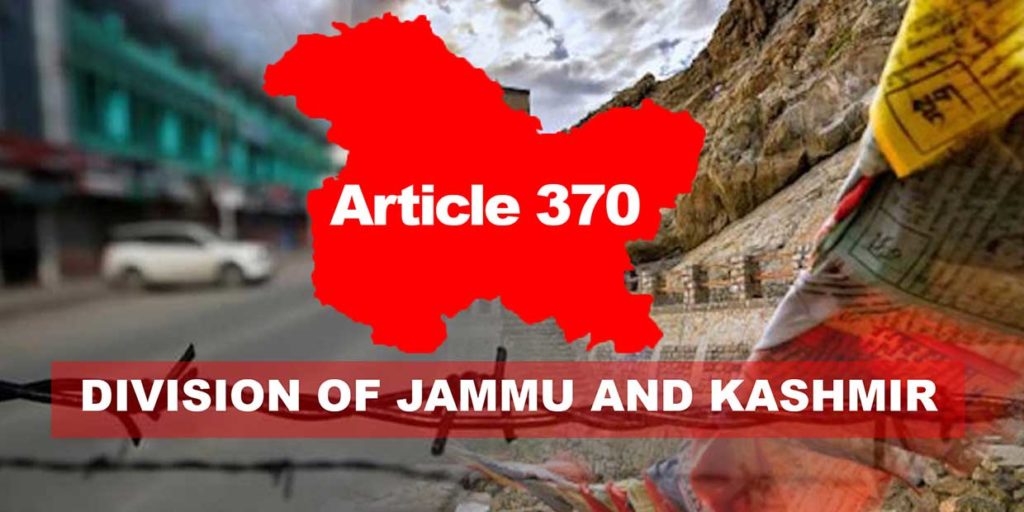 article 370 division of jammu and kashimir