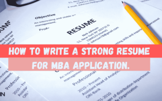 MBA Resume