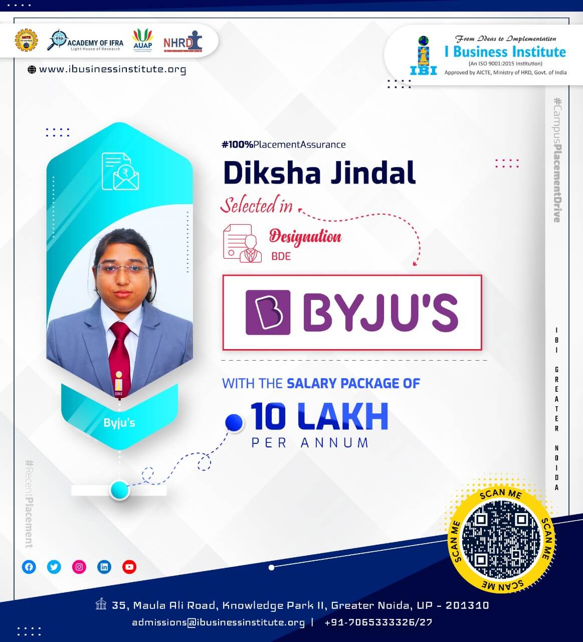 I Business Institute Placements